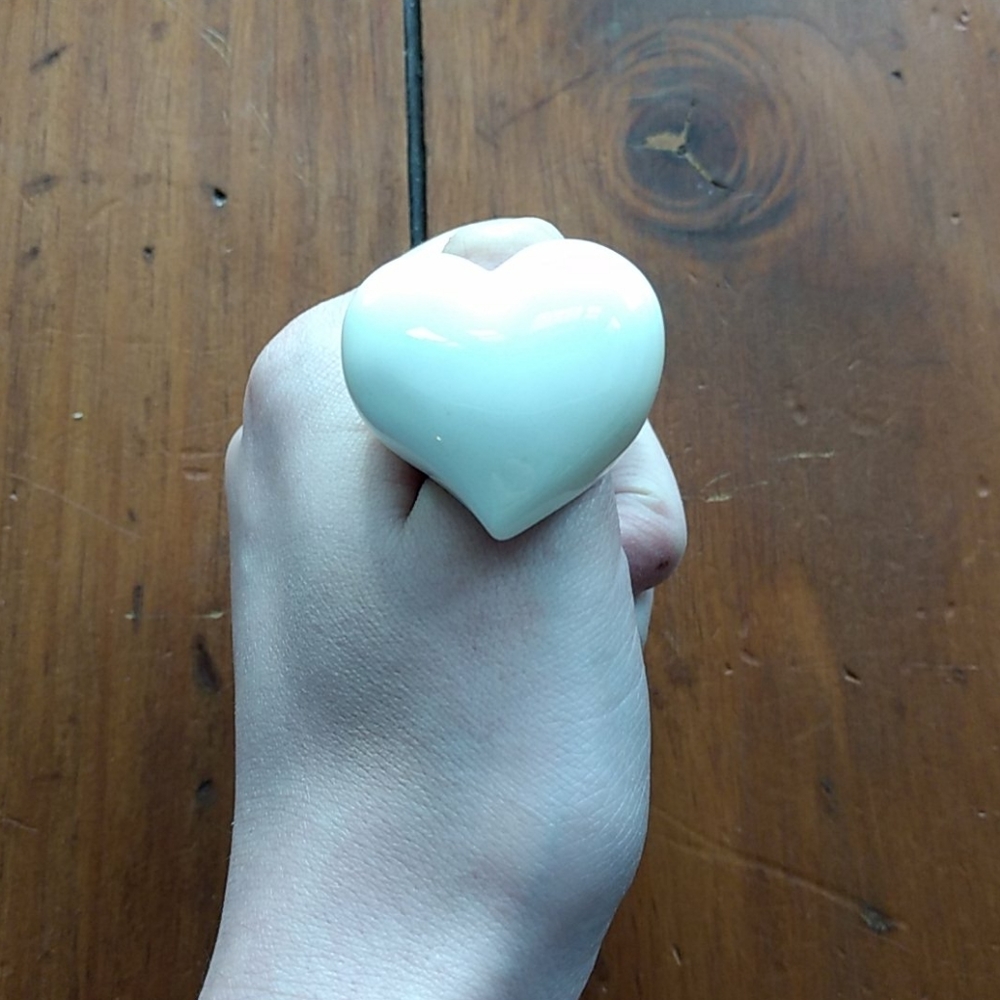 Large Plastic Heart Shaped Ring